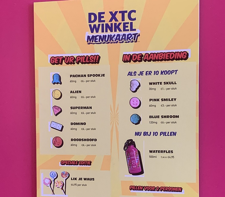xtc-menukaart