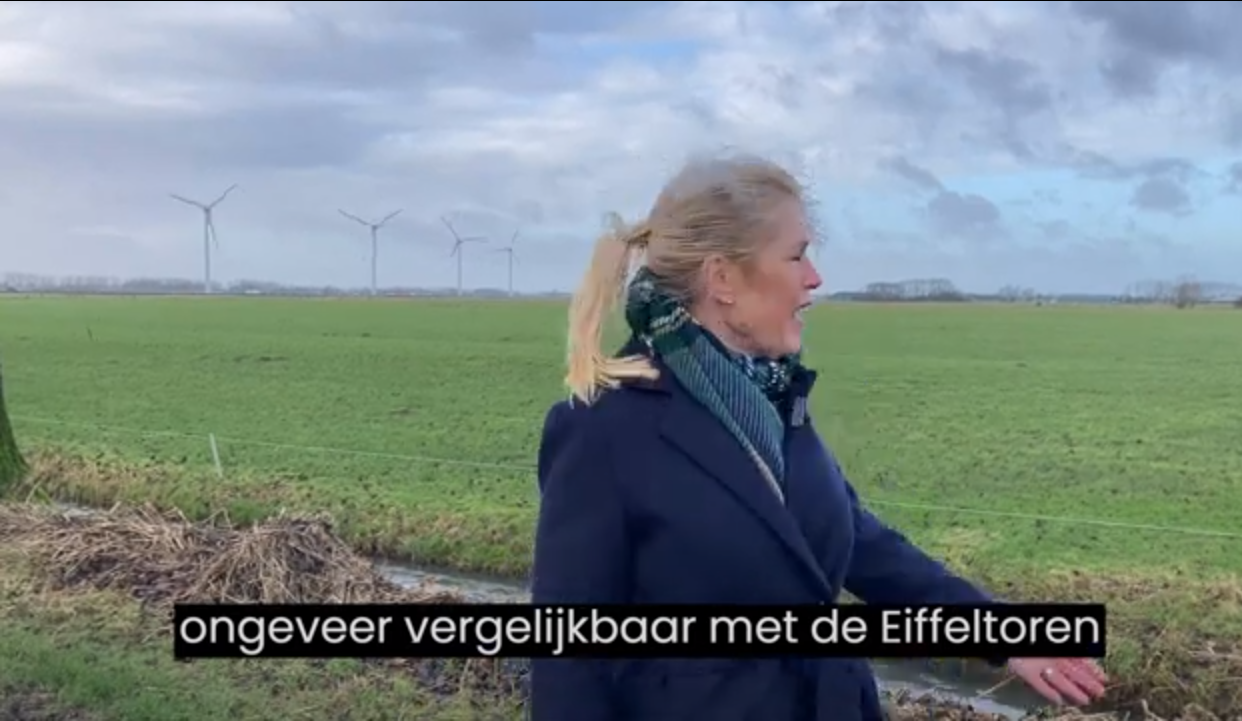 Wethouder Martine de Bas van de gemeente Buren plaatste dinsdag een video waarin ze haar frustratie uitte over de turbines die de provincie Gelderland wil plaatsen. 