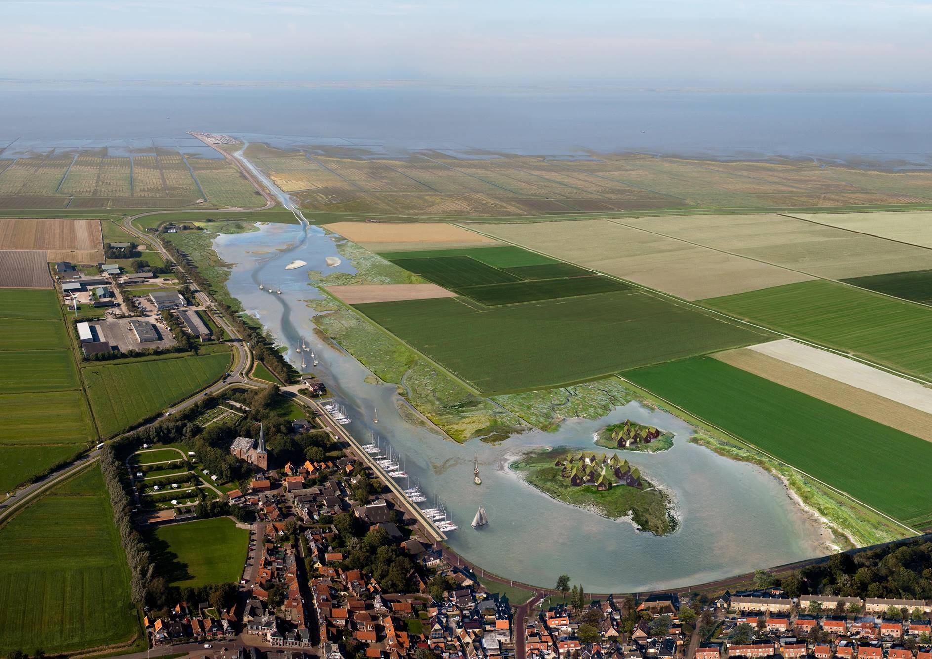 Zo was het beeld van project Holwerd aan Zee ten tijde van 2019.