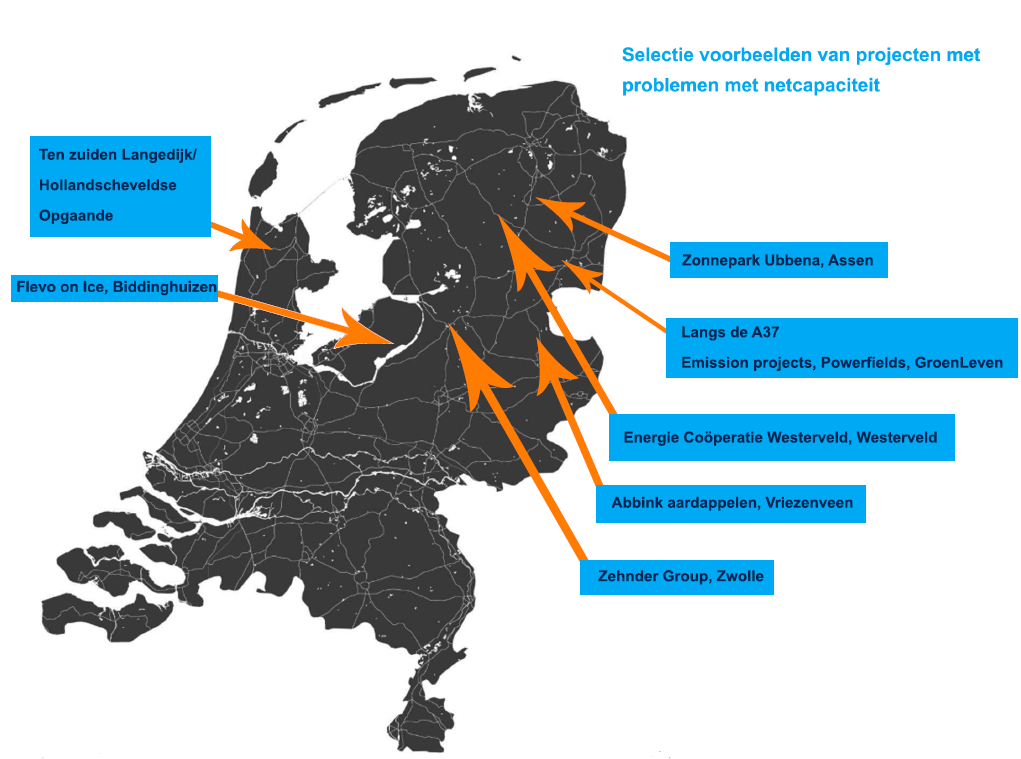 De kaart in 2019 van de VNG.