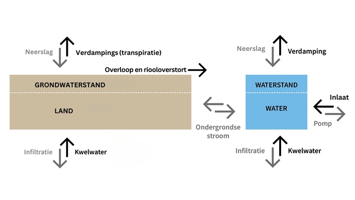 polder in waterbalans