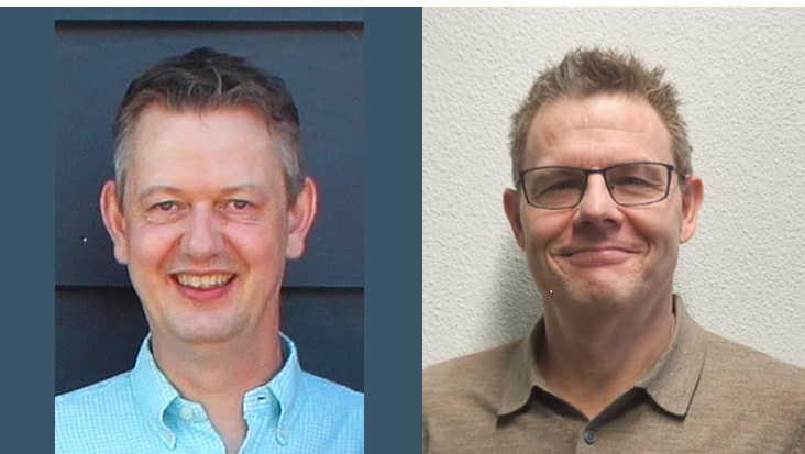 Marijn Kunst (l.) en Patrick de Groot (r.).