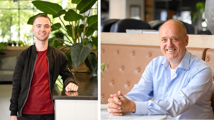 Jesper Janssen (l.) en Dick Jan Abbringh (r.)
