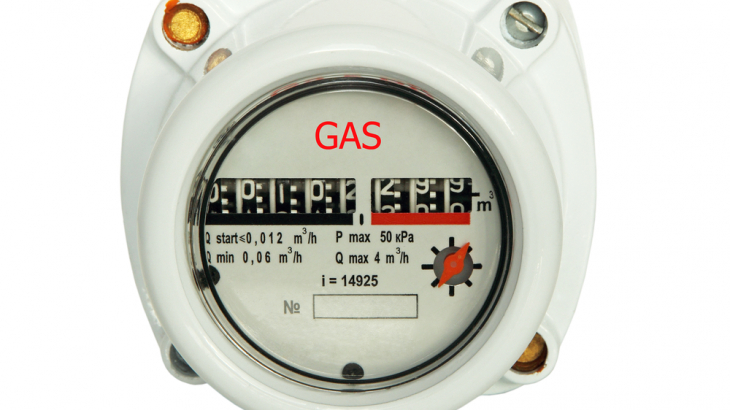 Foto van gasmeter