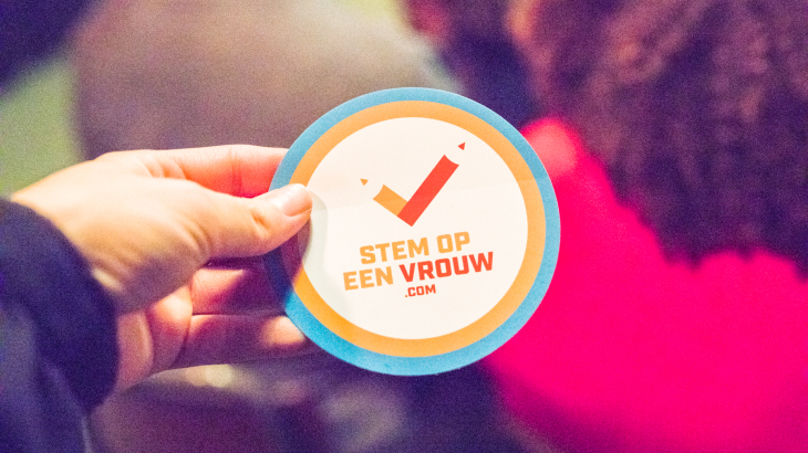 Stem op een vrouw