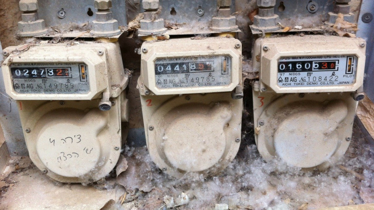 Oude gasmeters