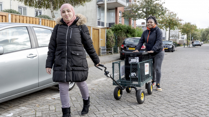 Ouissilla, een van de deelnemers aan de pilot Instapeconomie in Den Haag.