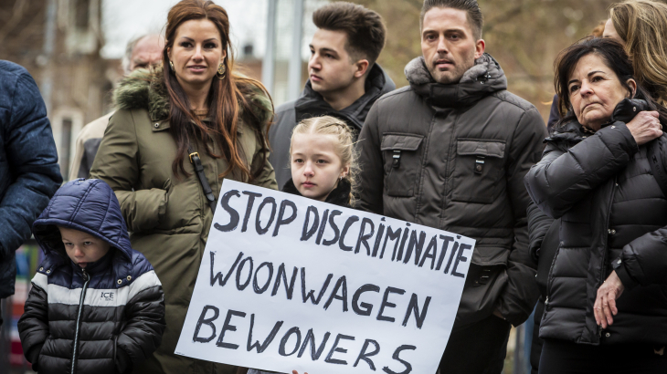 woonwagenbewoners demonstratie