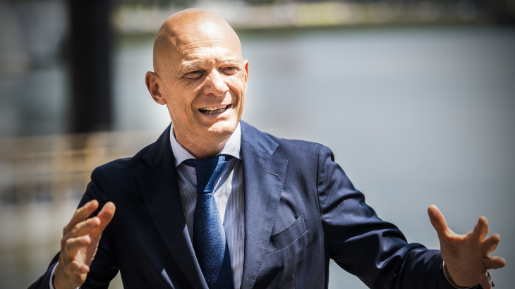 Bert Wijbenga in juni 2021, toen nog wethouder in Rotterdam