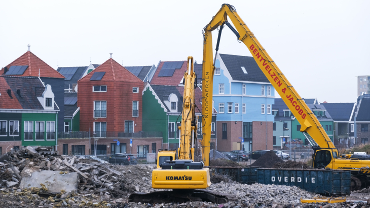 Een kantoorpand in Zaandam wordt eind januari dit jaar 'circulair' gesloopt.