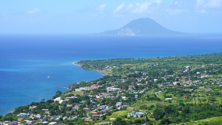 Sint Eustatius vanuit de lucht