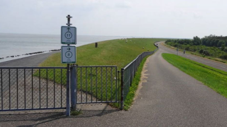 Kustweg bij Lauwersoog