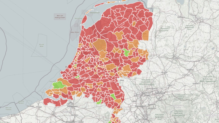 Gedeelte van een overzichtskaart op basisbeveiliging.nl