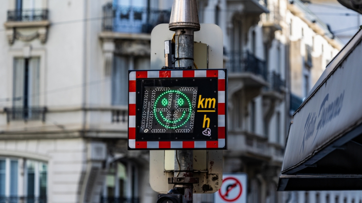 Smiley verkeersbord