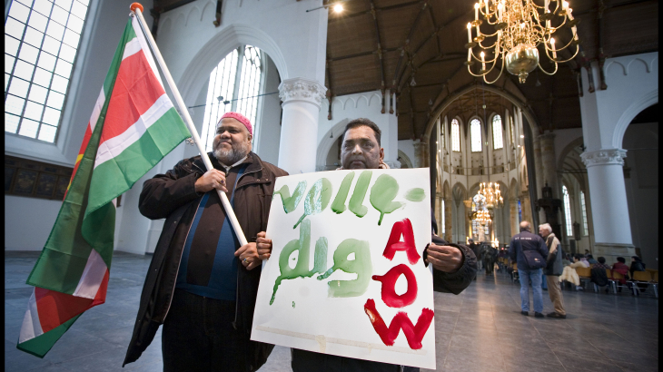 Demonstratie voor volledige AOW Surinamers