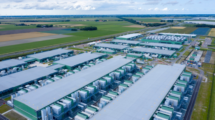 Een datacenter bij Wieringerwerf, Noord-Holland