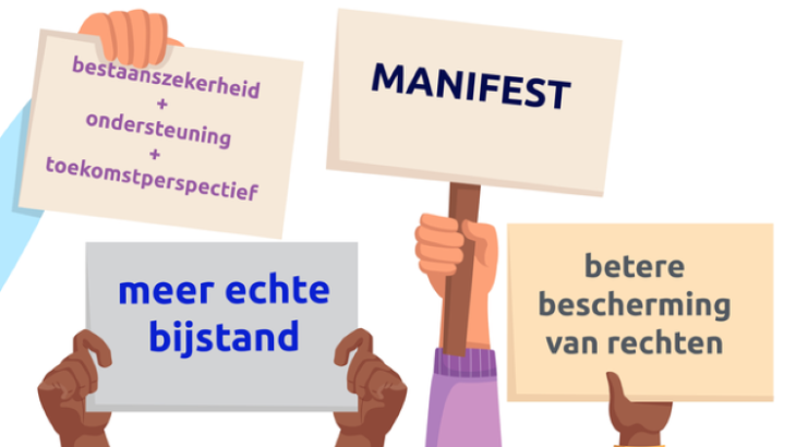 Manifestatie tegen de nieuwe Participatiewet