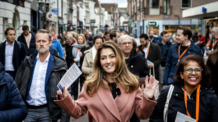 Yeşilgöz op campagne in Amersfoort