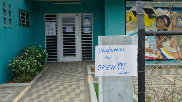 Stembureau op Bonaire