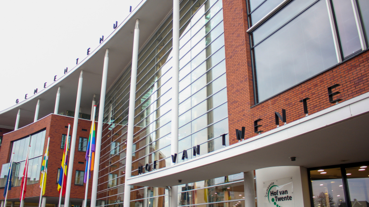 Het gemeentehuis in Goor, een stad in de Overijsselse gemeente Hof van Twente. Foto: Ginopress (ANP)