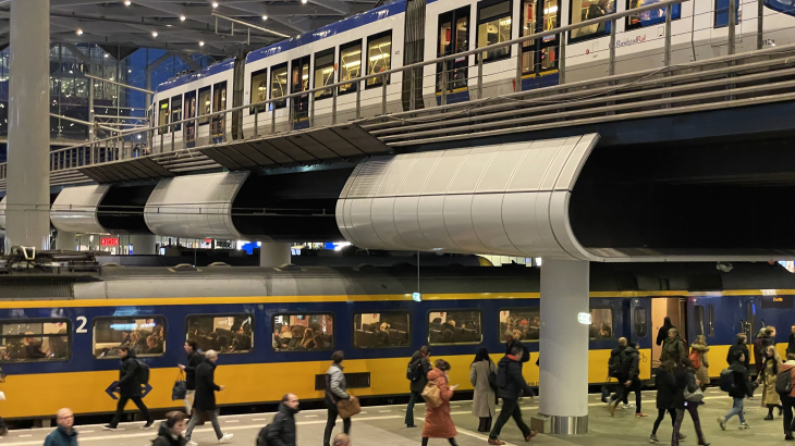 Centraal station Den Haag, begin 2023.