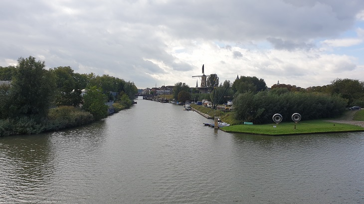 Gorinchem, zicht op de Linge.