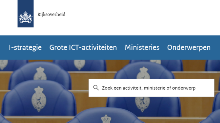 Onderdeel van de homepage van het dashboard