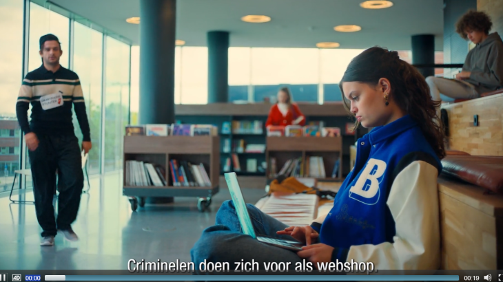 'Criminelen doen zich voor als webshop' - intro video campagne