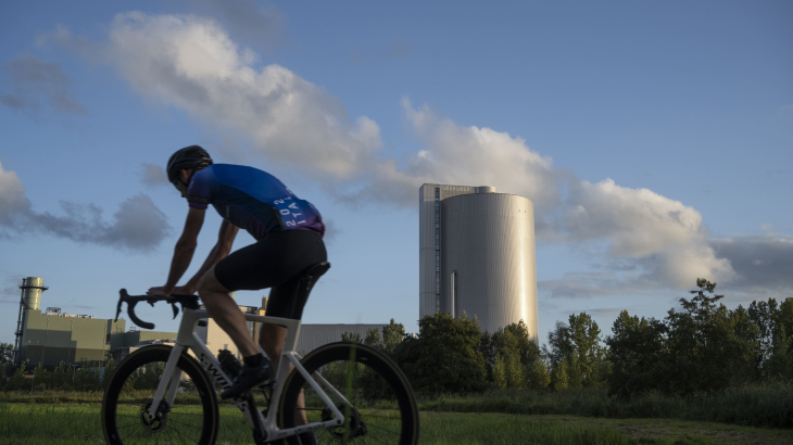 De elektriciteitscentrale van energiebedrijf Vattenfall in Diemen.