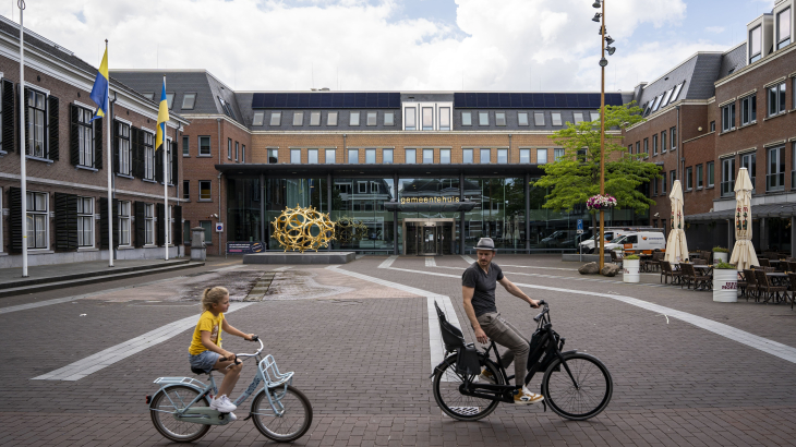 Het gemeentehuis van de Gelderse gemeente Barneveld.