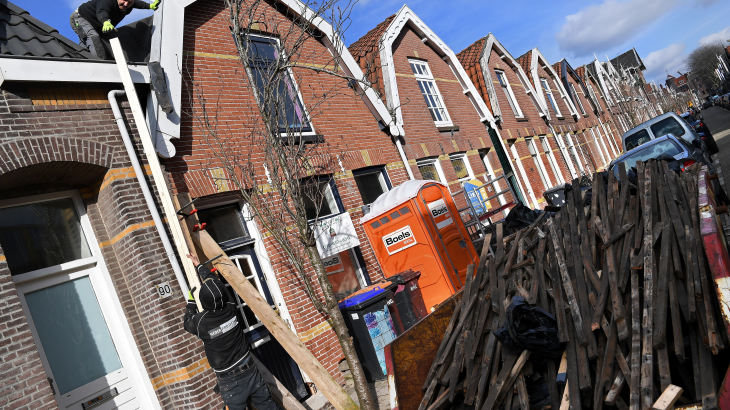 Woningen met verzakte funderingen in Zaandam werden begin dit jaar hersteld.