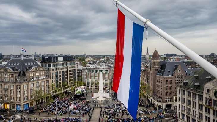 Dodenherdenking op de Dam. 