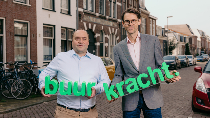 Ben Verhoeff (l) en Roel Woudstra (r), directie Buurkracht