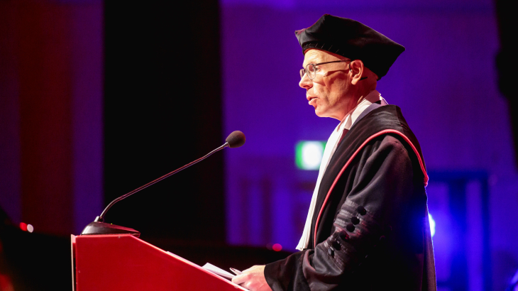 Daniël Wigboldus als voorzitter van het college van bestuur van de Radboud Universiteit in Nijmegen in 2023.