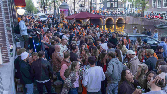 Koningsdag in Amsterdam  