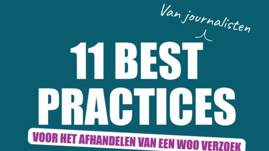 Cover witboek '11 Best practices voor het afhandelen van een woo-verzoek'