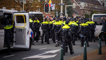 Bedreigde politie