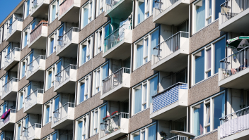 Flat met sociale huurwoningen in Utrecht Overvecht