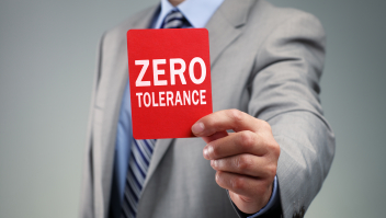 zero tolerance shutterstock