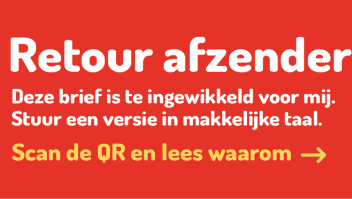 Deel van de retoursticker