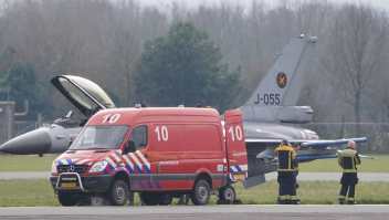 Begin maart maakte een F-16 gevechtsvliegtuig van de Luchtmacht een voorzorglanding op vliegveld Eelde.