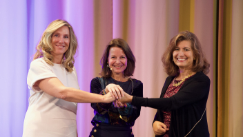 Angeline van Dijk, Nathalie Berger en Gabriela Ramos