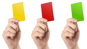 Gele, rode en groene kaart