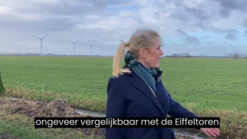 Wethouder Martine de Bas van de gemeente Buren plaatste dinsdag een video waarin ze haar frustratie uitte over de turbines die de provincie Gelderland wil plaatsen. 