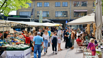 Een markt in Leiden. Bron: Shutterstock