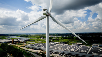 Een windturbine bij Nieuwegein.