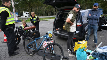 Grenscontrole langs de A1 door de Duitse politie