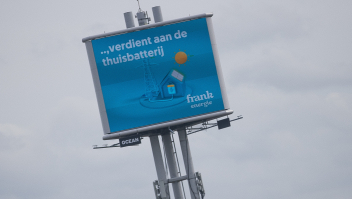 Reclame voor thuisbatterijen.