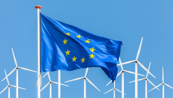 Windmolens Europese vlag