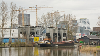 Bouwwerkzaamheden aan het Merwedekanaal